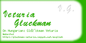 veturia gluckman business card